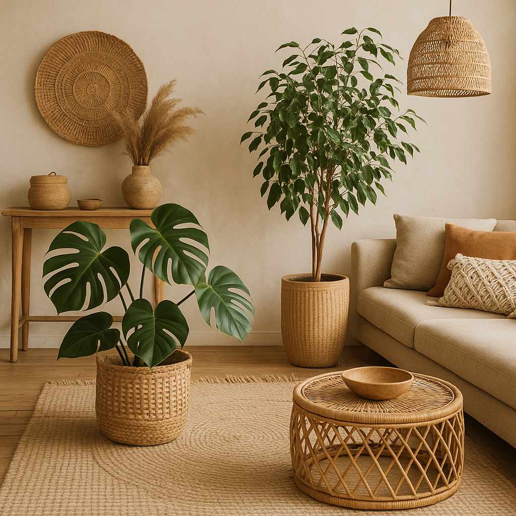 Plantas ideales para decoración boho chic