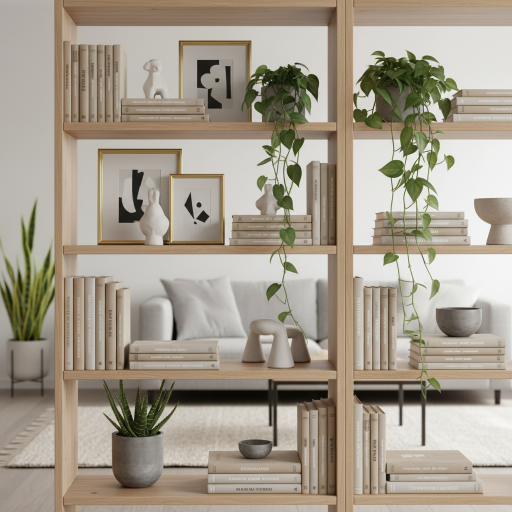 El secreto para una estantería bien decorada.